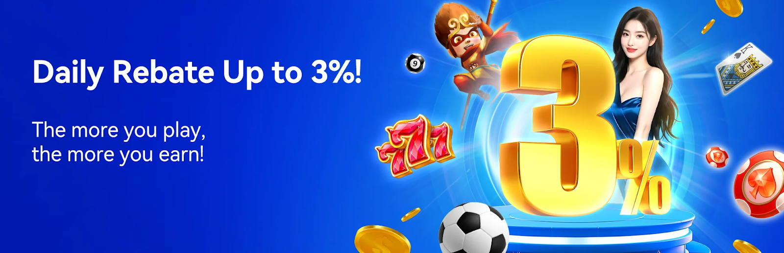 Daily Rebate Up to 3%